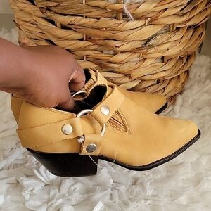 Maine woods harness ankle boots Western Boho Bohemian
